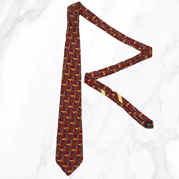 Vintage‎ Salvatore Ferragamo Men's 100% Silk Cheetah Print Tie, OS - Picture 1 of 5